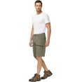 thumbnail image 6 of Tyhengta Mens Hiking Cargo Shorts Quick-Dry Outdoor Golf Short Fishing Short for Men with Multipocket Darkbrown M, 6 of 7