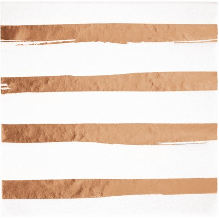 Rose Gold Foil Napkins  48 Count