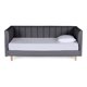 thumbnail image 2 of Cama Individual Makora Collins Lino Gris Oxford Incluye 1 Colchón, 2 of 8