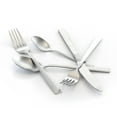 thumbnail image 2 of MegaChef Cravat 20 Piece Flatware Utensil Set, Stainless Steel Silverware Metal Service for 4 in Matte Silver, 2 of 5