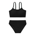 thumbnail image 5 of GYRATEDREAM Girls Swimsuits 2 Piece Bikini Set Spaghetti Strap High Waisted Bathing Suit Girls' Swimwear with Chest Pad, 5 of 8