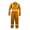 Orange, variant on Safety Hi Vis Coverall with Leg Zipper – 100% Cotton, 7 oz (Small, Dark Grey)