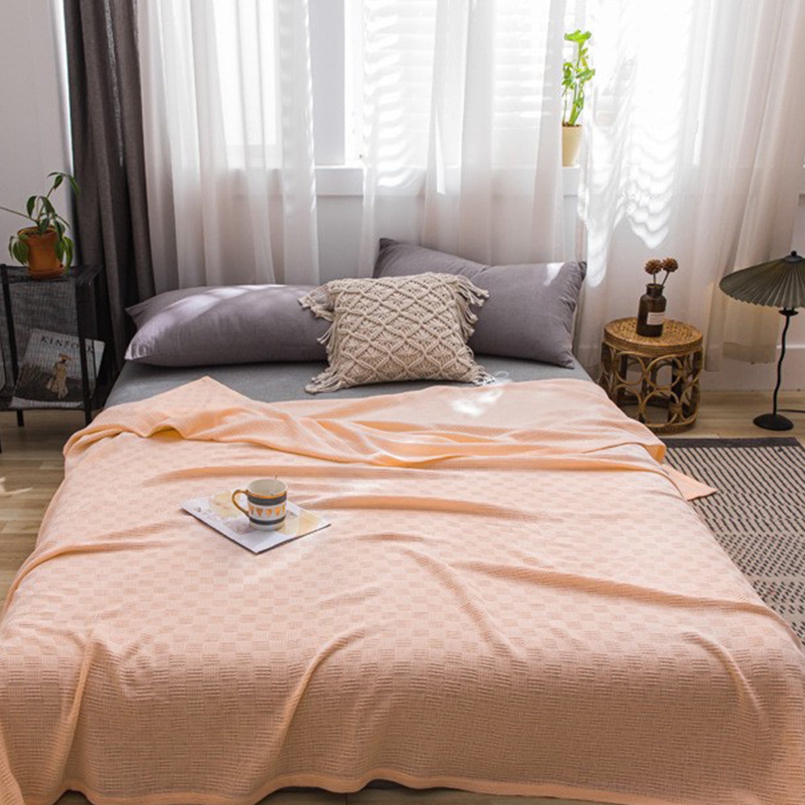 Zonao Cooling Comforter for Hot Sleepers,Lightweight Cooling Blanket,Double Side Cooling Effect,All-Season 78.74x59.06in