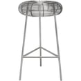 thumbnail image 2 of Meridian Furniture Tuscany Silver Metal Counter Stool, 2 of 13