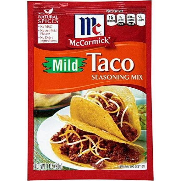McCormick Taco Seasoning Mix Mild (Pack of 24)