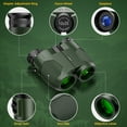 thumbnail image 3 of Compact Binoculars for Adults-12x25 Small Binoculars for Bird Watching Hunting Waterproof Porro Prism Binoculars (Green), 3 of 7