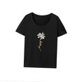 thumbnail image 3 of Camiseta para mujer con cuello redondo, camiseta básica para mujer para uso diario, regalo de viaje para mujer M, 3 of 7