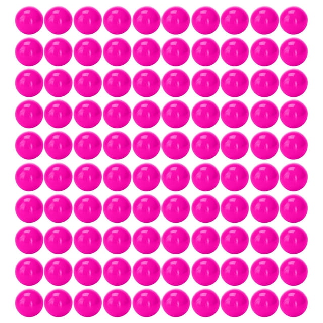 Inflatable Balls,2.17In 100Pcs Thick Plastic Wave Ball Puncture Resistant Bright Color Easy Inflation Decor for Pool Beach Backyard Party Family Gathering Indoor Outdoor Entertainment Decors