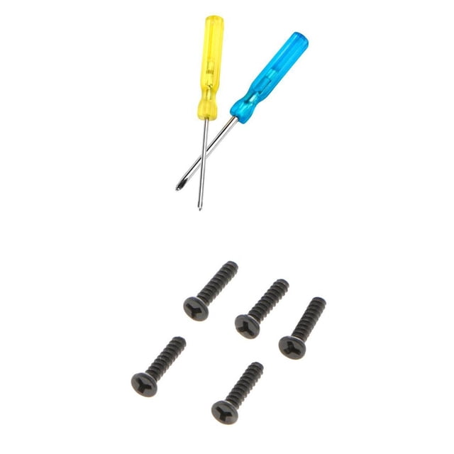 Reemplazo De 5 Piezas Tornillos De Ala + 2 Piezas De Destornilladores en apariencia De Y NX shamjiam Tornillos de reemplazo de la consola