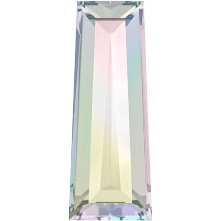 Swarovski Crystal Beads Fancy Earring - Swarovski Crystal, #4503 Tapered Baguette Fancy Stones 4x2mm, 4 Pieces, Crystal AB F