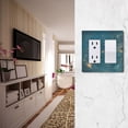 thumbnail image 5 of Yayeee Rocker Switch Wall Plate 2-Gang 4.7"x4.6" Home Decorative Outlet Cover, Star Map, 5 of 6