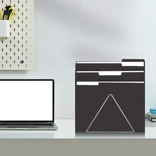 File Folder,  150 Pack 1/3 Cut Tab File Folders Letter Size, Black Folders for Dcouments, Folders with Tab Great for Organizing and Easy File Storage