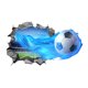 thumbnail image 3 of Adhesivos de pared con balón de fútbol 3D, PVC, extraíble, 40 x 60 cm, 3 of 3