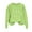 Green#1, variant on MELDVDIB Womens Thanksgiving Sweatshirt Funny Printed Fashion Casual Solid Color Oversized Hoodless Sweatshirt Fall Winter Long Sleeve Loose Pullover Tops Green S