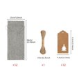 thumbnail image 2 of Cloth Ribbon Jingle Bell Mini Christmas Pine Tree Desk  Small Craft Decoration Home Office Show Window Ornament Gift, 2 of 9