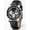 PU silver&black, variant on Poedagar Men's Chronograph Quartz Wristwatch, Black PU Leather Strap, Waterproof Luminous Function