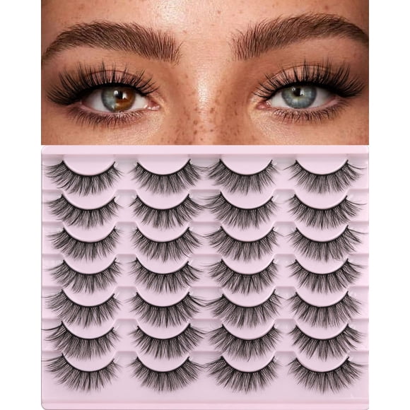 Pestañas Postizas Kiromiro 14 mm Faux 3D Mink 14 Pares
