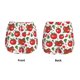 thumbnail image 3 of Balery Hand Drawn Tomatoes Pantalones cortos deportivos para mujer con forro y dos bolsillos, elásticos, para entrenamiento, gimnasio, yoga-Large, 3 of 7