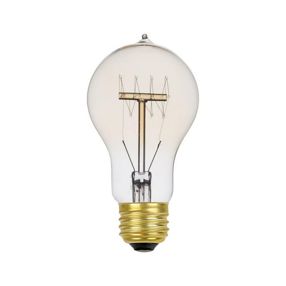 Ampoule incandescente à filament grillagé de 60W Edison A19 style vintage Edison, base E26, 245 lumens
