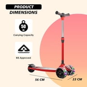Cockatoo Rocket Racer LED Scooter for Children, 4 Adjustable Heights, 40mm LED Wheels, 1 Pack