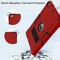 thumbnail image 2 of Kids Case for iPad (A16) 11th Generation 11 Inch 2025, iPad 10th Generation 10.9" 2022 Durable Rugged Heavy Duty Shockproof Lightweight Stand Cover for iPad 10th / 11th Gen,Red + Black, 2 of 11