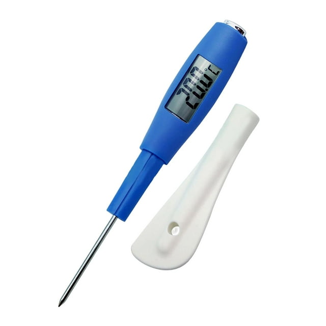 Rongfmy Digital Thermometer and Silicone Spatula Double Use Seamless for Creams, Sauces,