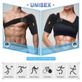 thumbnail image 3 of WALFRONT Adjustable Shoulder Support Brace Strap Sport Gym Compression Bandage Wrap,Adjustable Shoulder Support Brace Strap Sport Gym Compression Bandage Wrap, 3 of 9