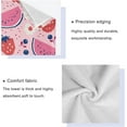 thumbnail image 4 of SKYSONIC 3 Pack Towel Watercolor Watermelon Strawberry (2) Cotton Bath Towel Set (1 Bath Towel, 1 Hand Towel, 1 Washcloth) for Bathroom, Super Soft and Quick Dry Towels, 4 of 7