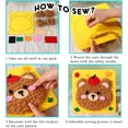 thumbnail image 4 of RuWeoMaa DIY Embroidery Doll Set, 2025 New DIY Childrens Embroidery Doll Set, Felt Animal Sewing Stuffed Craft Kit for Kids, Fun and Educational Animal Craft Set, 4 of 10