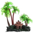 thumbnail image 1 of Simulación de la planta de paisajismo de pescado decoración del árbol de coco del acuario del acuario, 1 of 5