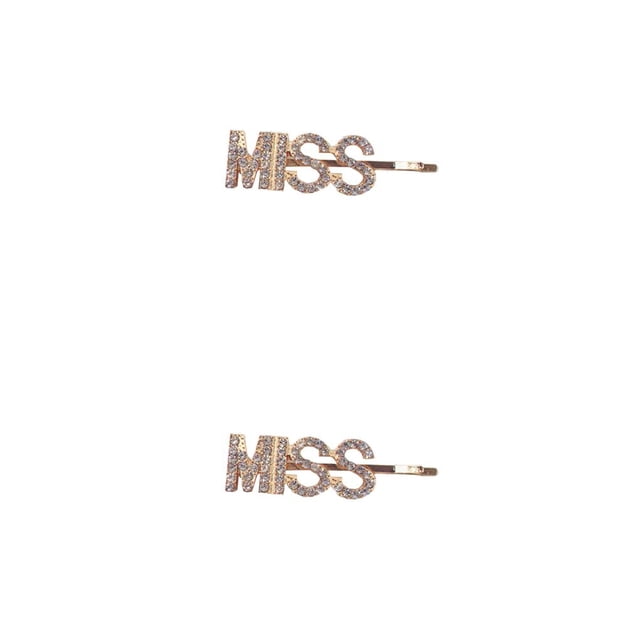 Qarigey Pinzas para el cabello Elementos de letras exquisitas Clip para la cabeza Herramientas de peinado delicadas decorativas para bebés Mujeres Type1 NO1 Qarigey CBP301703