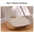 thumbnail image 3 of Stainless Steel Cat Litter Box with Steps & Metal Scooper, X-Large, 2 Pack, 23” x 16.5” x 6”, 3 of 7