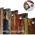thumbnail image 3 of Rustic Wood Barn Door Blackout Curtains Village Wooden Home Decor Vintage Farmhouse Country Colorful Plank Decorate for Bedroom Living Room Grommet Window Drapes 2 Panel Set-42"W x 84"L (Pack of 2), 3 of 7