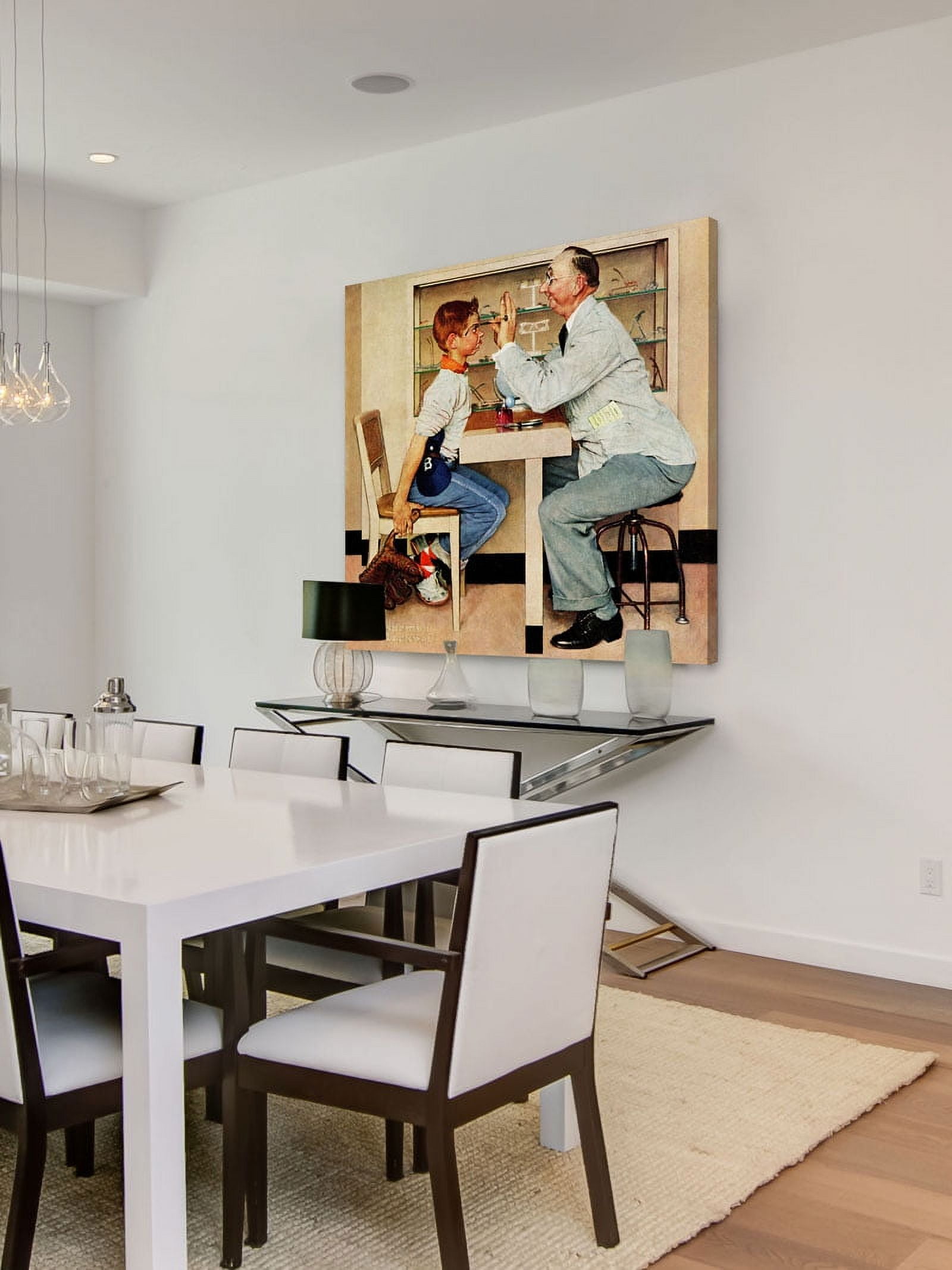 Marmont Hill "Eye Doctor" by Norman Rockwell Painting Print on Canvas