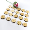 thumbnail image 4 of Madera Natural Redondo Rústico Mesa De Madera Números Soporte De Madera Memo Picture Holder 20 Pcs Rebanada Speravity HA023696-00, 4 of 7