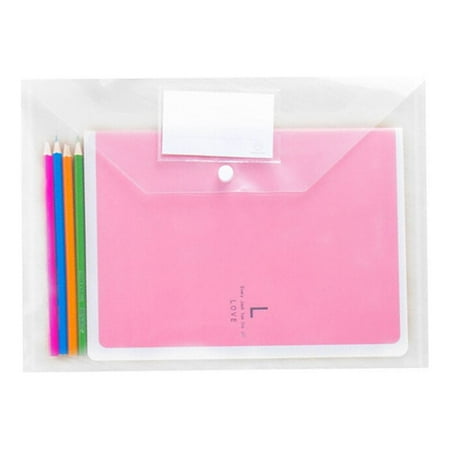 10 Pcs Folders Document Bag Snap Button Folder Document Organizer Document Briefcase Office