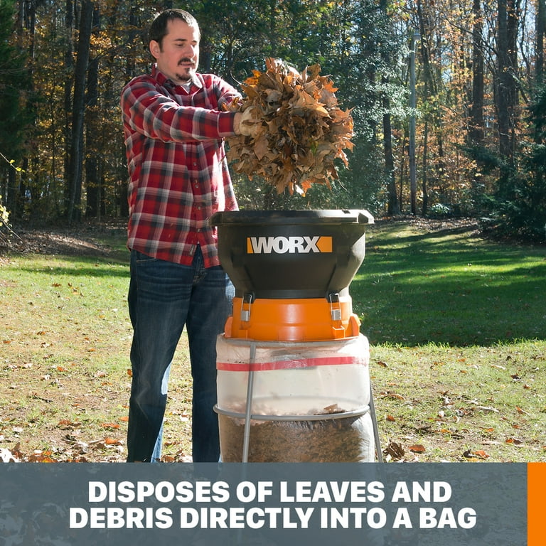 Landworks Heavy Duty Electric Shredder & Mulcher - For Leaves, Wood, &  Debris