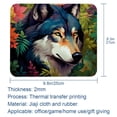 thumbnail image 5 of Wolf Printed Gaming Mousepad Desk Mat, Non-Slip Rubber Bottom Mouse Mat 8.3x9.8 Inch - Suitable for Office and Gaming, 5 of 6