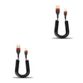 thumbnail image 4 of Monstrate Cable de carga Resorte retráctil de carga rápida Cable de bolsillo Telescópico escalable Tablet Cable de datos Oficina Hotel Type2 NO2, 4 of 6