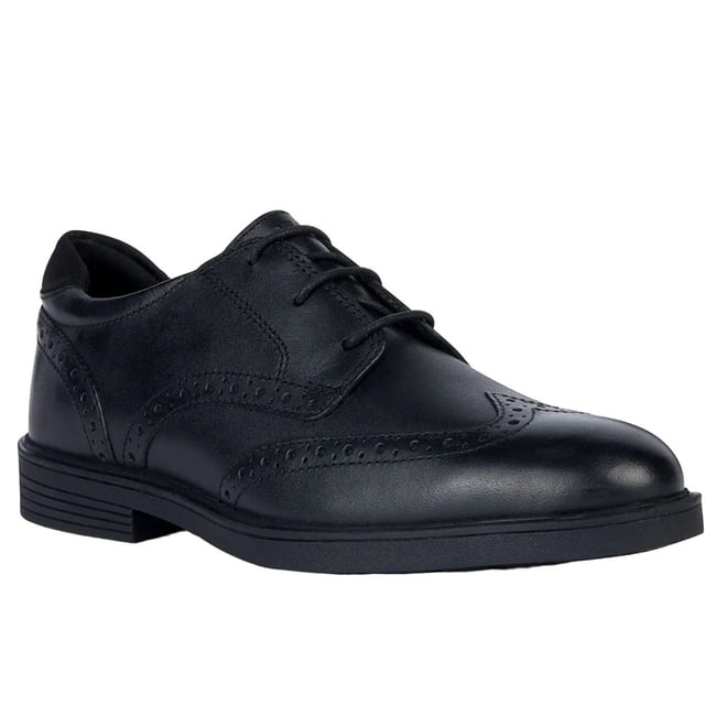 Geox Garçons J Zheeno B Chaussures d'École en Cuir
