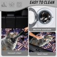 thumbnail image 5 of FOR U DESIGNS American Flag Wolf Print All Weather Car Trunk Mat Non-Slip Stylish Cargo Liner Heavy Duty Durable Rear Trunk Protection for Most Vehicles, 5 of 7