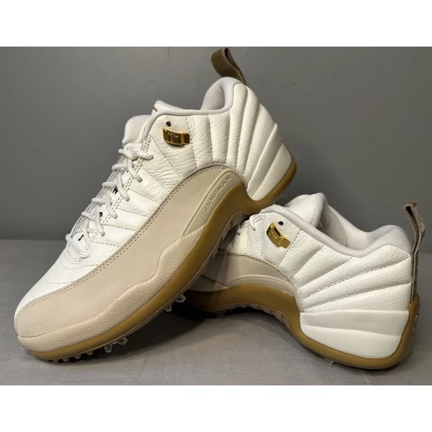 Ni - ke Air Jordan 12 Retro Low Golf NRG Driftwood Sneakers DM9016-109 Men’s Size 9