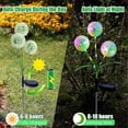 thumbnail image 3 of 2 Modes Decorative Outdoor Solar Garden Light, 2 Pieces of Dandelion Flower Solar Lamp, IP65 Waterproof Outdoor Solar Garden Light for Lawn, Balcony, 3 of 5