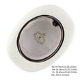 thumbnail image 3 of WINDLAND Fedora Top Hat White Short Brim Dress Up Magician Hat Surprise Gift for Boyfriend Father Uncle Casual Cap, 3 of 7