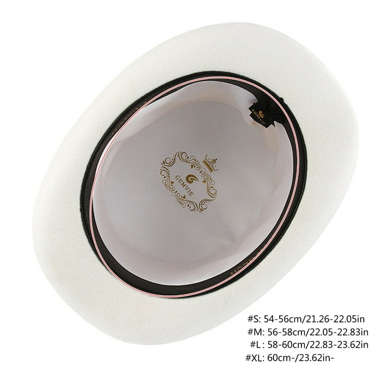 Vintage Fedora Top Hat Victorian Age White Short Brim Top Hat