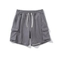 thumbnail image 4 of Vetsdori Mens Cargo Shorts Athletic Relaxed Fit Short Pants Summer Pockets,Cotton Workout Ropa drawstring Shorts for Men Elastic Waist, 4 of 6