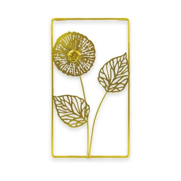 ERDOUY Metal Wall Art Decor for Living Room, Home Decor Living Room Wall Decor, Silhouette Wall Art(Gold)