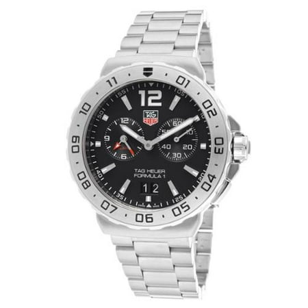 TAG Heuer Men's WAU111A. BA0858 Formula 1 Black Dial Grande Date Alarm Watch