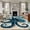 Blue, variant on 6'x9' Area Rugs, Teal Blue Octopus Indoor Outdoor Area Rug for Living Room Bedroom, Summer Coastal Beach Wave Washable Bathroom Rugs Kitchen Floor Carpet Mats Home Decor Aesthetic