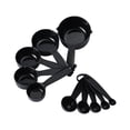 thumbnail image 1 of Nvzi Plastic Measuring Cups and Spoons Set of 10 (Black), 1 of 5